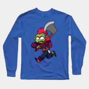 Tracy running with axe Long Sleeve T-Shirt